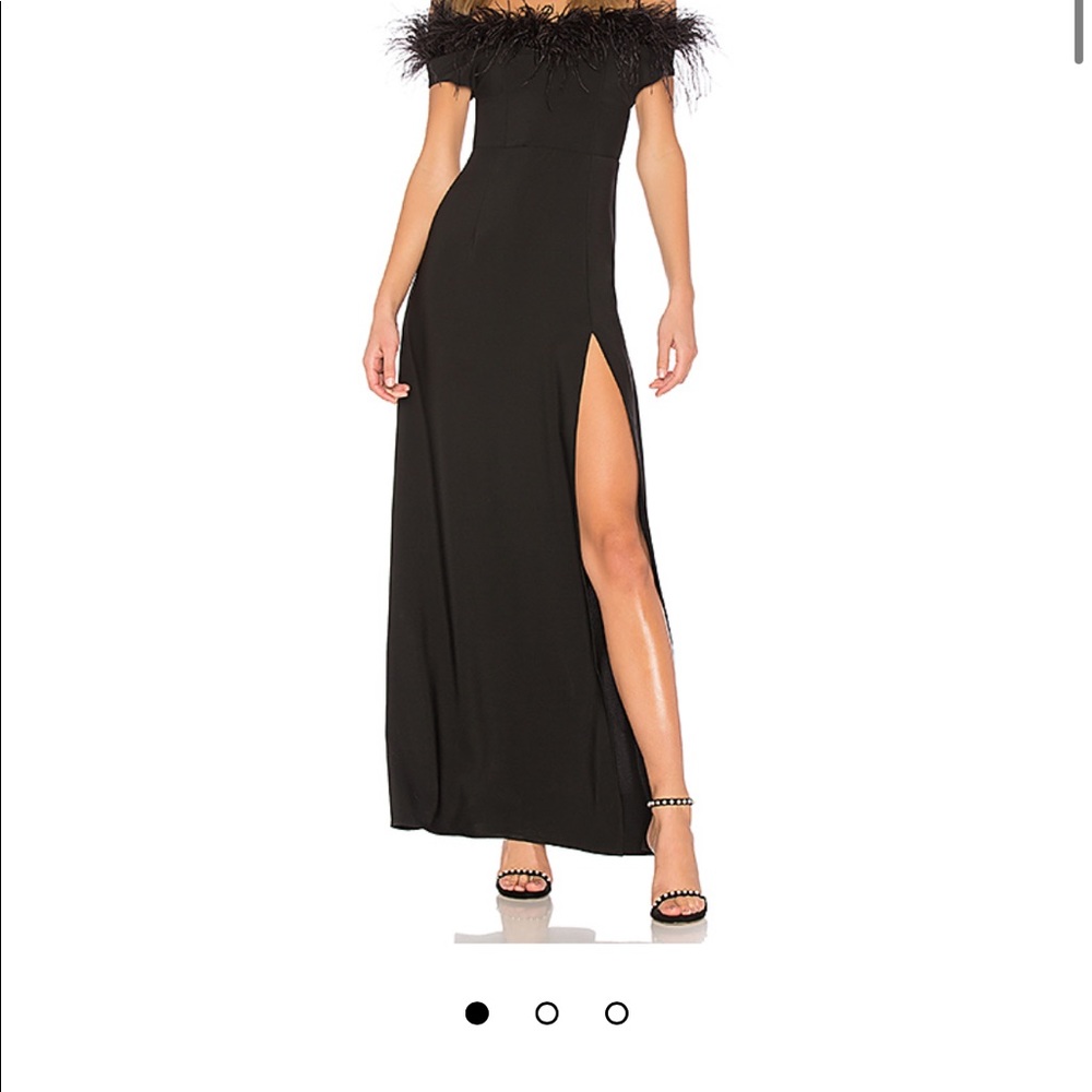 Brand New Black Feather Dress